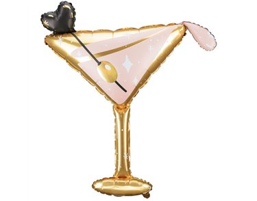 40in MARTINI GLASS FOIL BALLOON