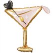 40in MARTINI GLASS FOIL BALLOON