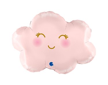 30in SATIN PASTEL PINK CLOUD FOIL BALLOON