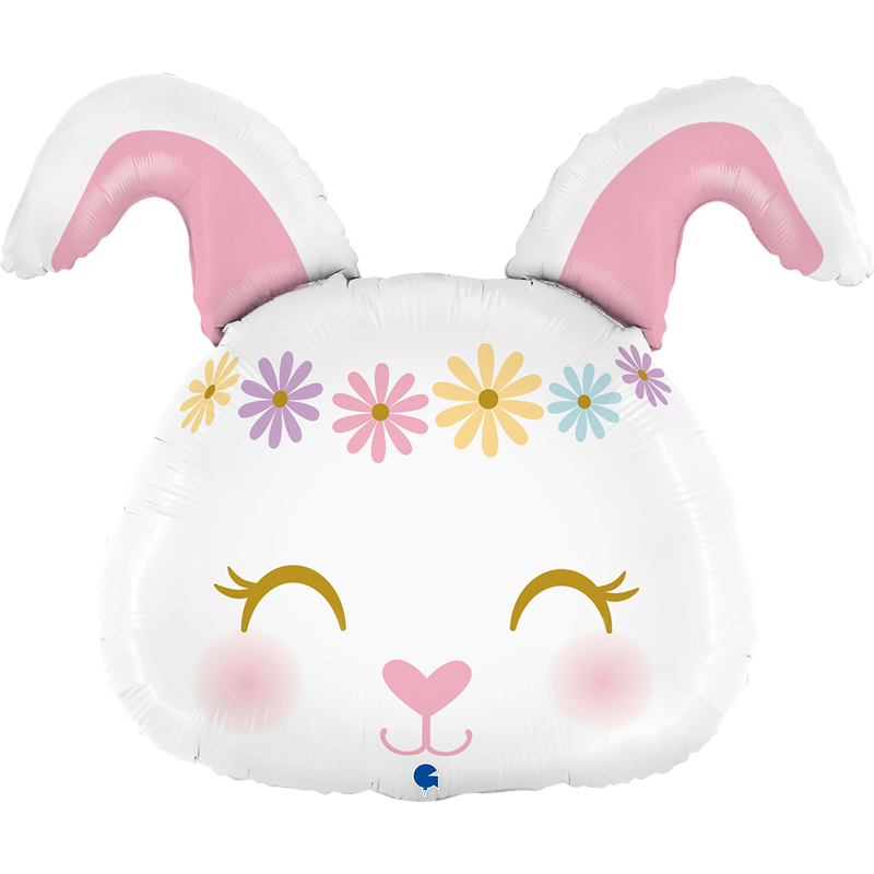 31in HIPPIE BUNNY SHAPED FOIL BALLOON