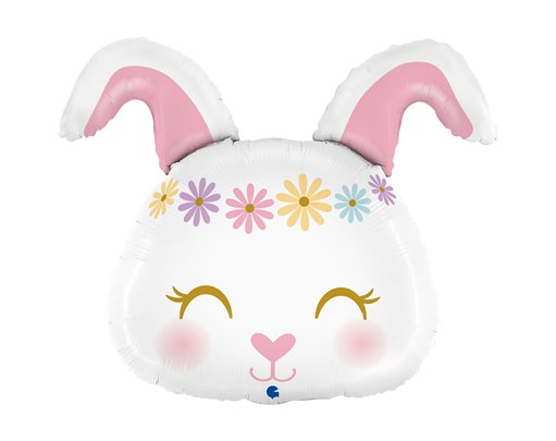 31in HIPPIE BUNNY SHAPED FOIL BALLOON