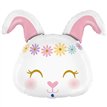 31in HIPPIE BUNNY SHAPED FOIL BALLOON
