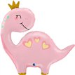 44in PINK DINO SHAPED FOIL BALLOON