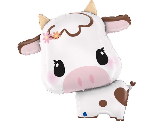 33in CUTE COW SHAPED FOIL BALLOON