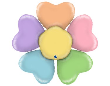 42in COLORFUL DAISY SHAPED FOIL BALLOON