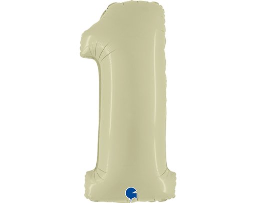 40in SATIN OLIVE GREEN NUMBER 1 FOIL BALLOON