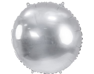 31in SILVER MIRROR ROUND FOIL BALLOON