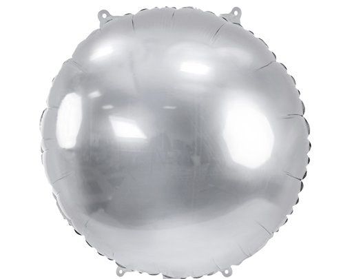 31in SILVER MIRROR ROUND FOIL BALLOON