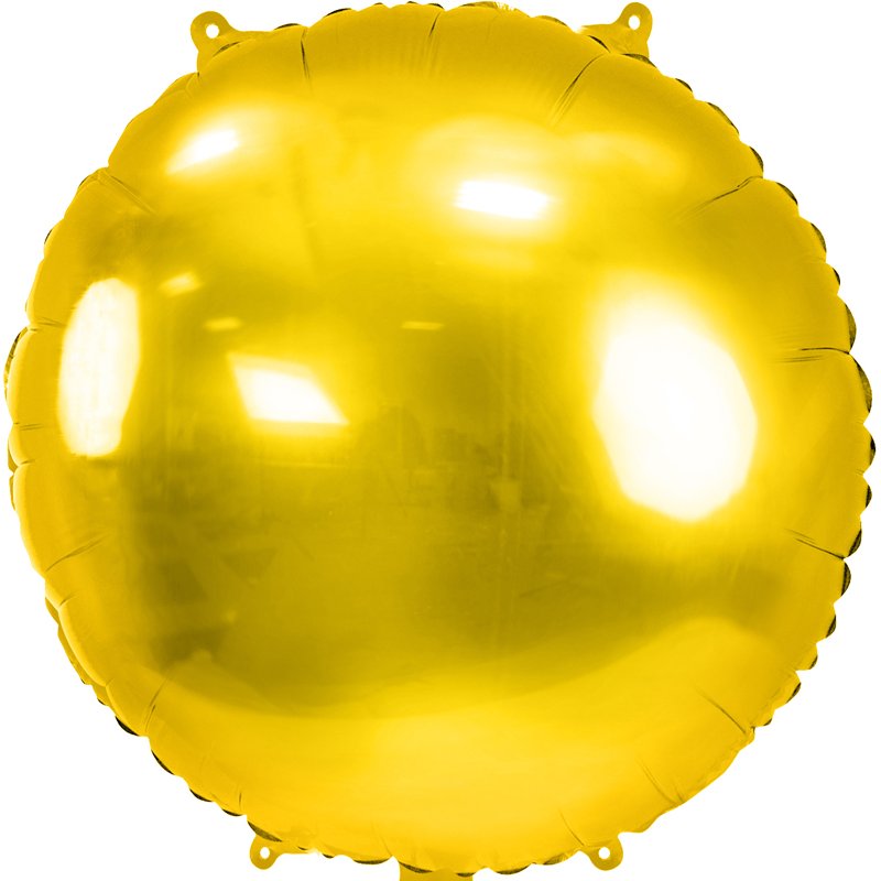 31in GOLD MIRROR ROUND FOIL BALLOON