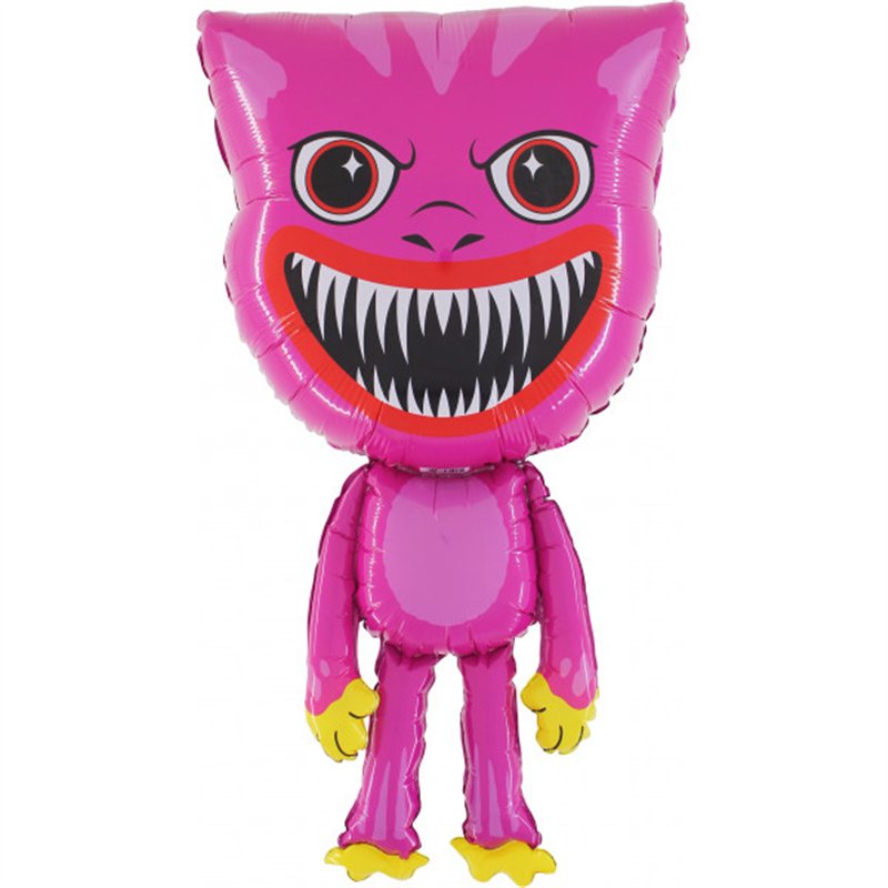 PINK MONSTER JUMBO SHAPED FOIL BALLOON (UNPACKAGED)
