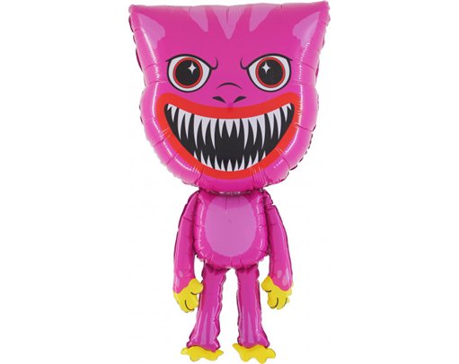 PINK MONSTER JUMBO SHAPED FOIL BALLOON (UNPACKAGED)