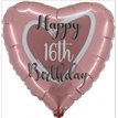 18in ROSE GOLD 16TH BIRTHDAY FOIL BALLOON