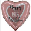 18in ROSE GOLD 18TH BIRTHDAY FOIL BALLOON