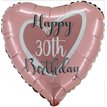 18in ROSE GOLD 30TH BIRTHDAY FOIL BALLOON