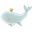 96x60cm SKY BLUE WHALE FOIL BALLOON