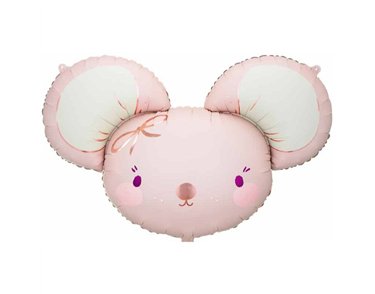 96x64cm MOUSE HEAD SHAPED FOIL BALLOON