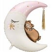 80x98cm TEDDY BEAR ON THE MOON FOIL BALLOON