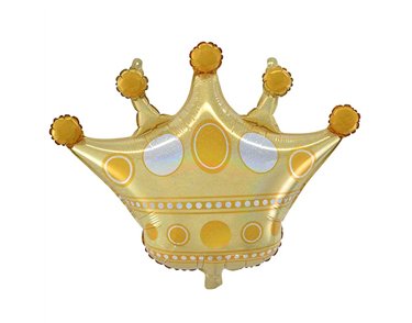 GOLD CROWN SUPERSHAPE FOIL BALLOON