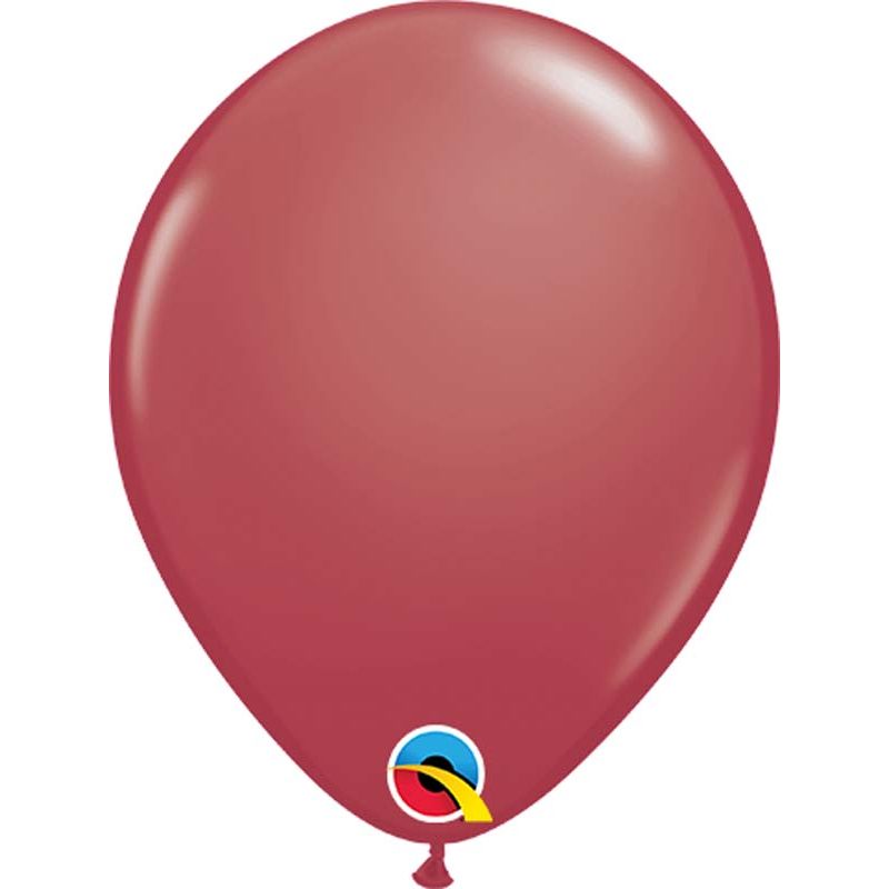 100PK 5in FASHION CRANBERRY QUALATEX