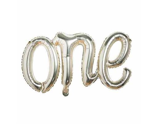GOLD 'ONE' BALLOON
