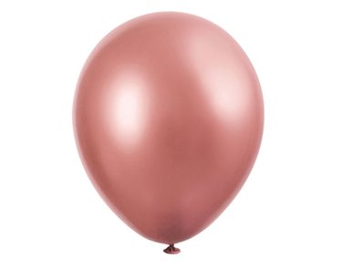 25PK 11in ROSE GOLD PLATINUM LATEX BALLOON