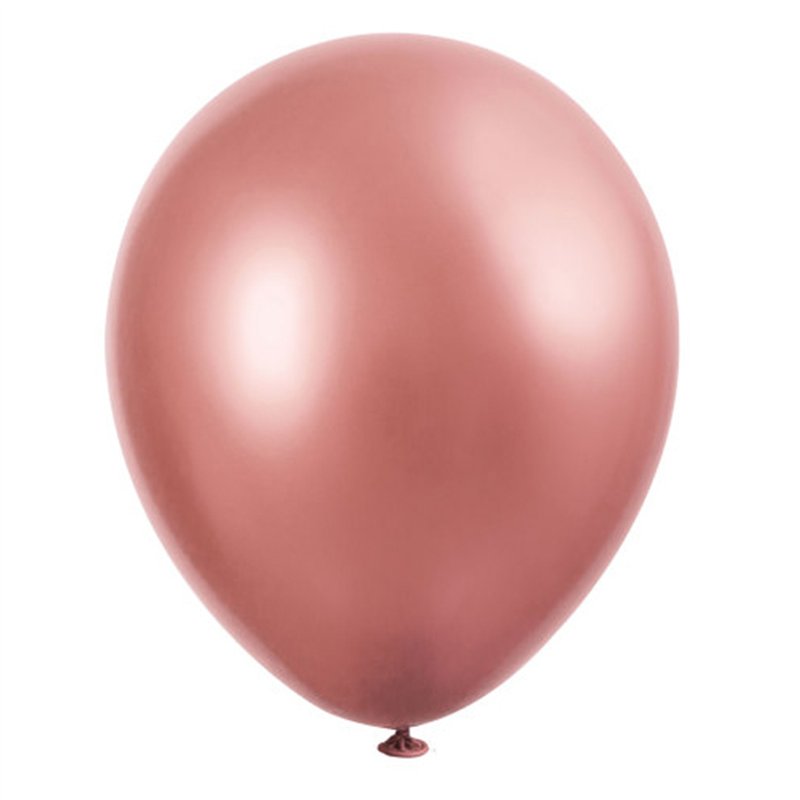 25PK 11in ROSE GOLD PLATINUM LATEX BALLOON