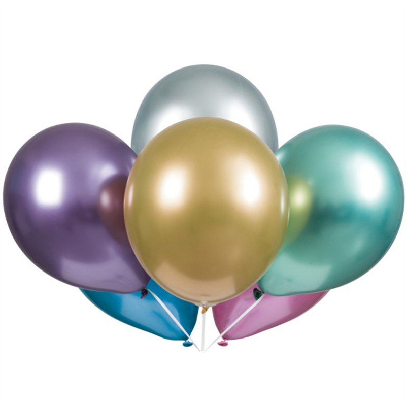 25PK 11in ASST PLATINUM LATEX BALLOONS