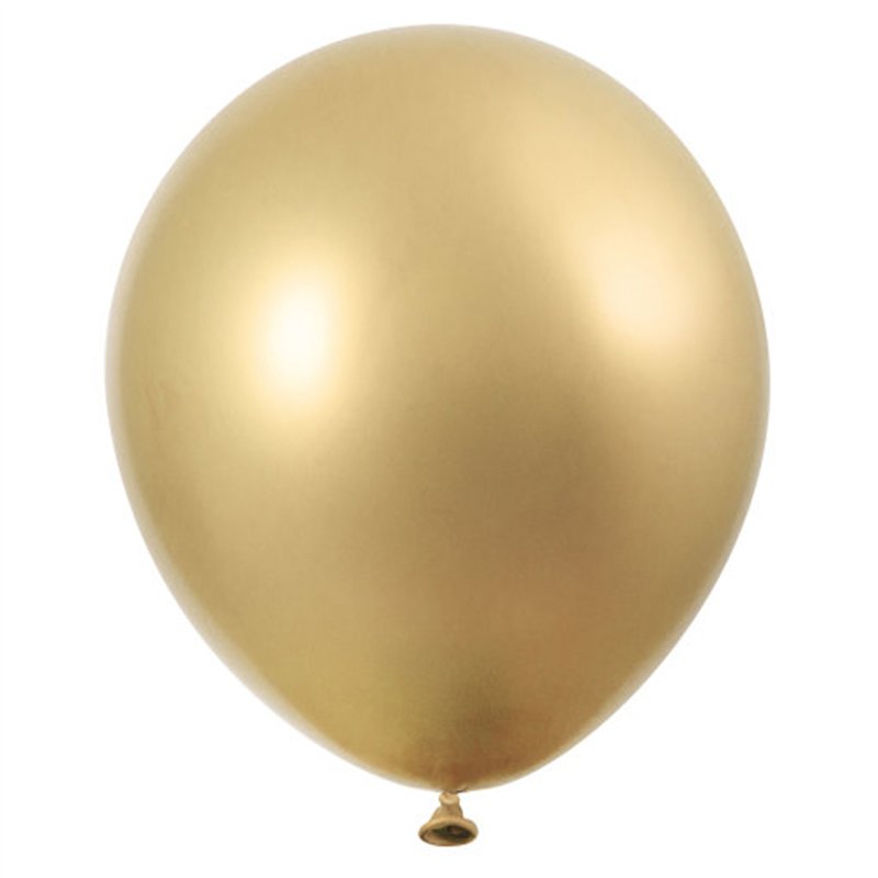 6PK 11in GOLD PLATINUM LATEX BALLOONS