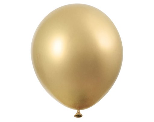 6PK 11in GOLD PLATINUM LATEX BALLOONS