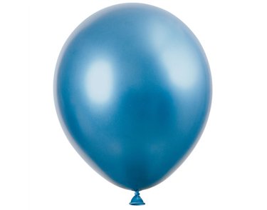 6PK 11in BLUE PLATINUM LATEX BALLOONS