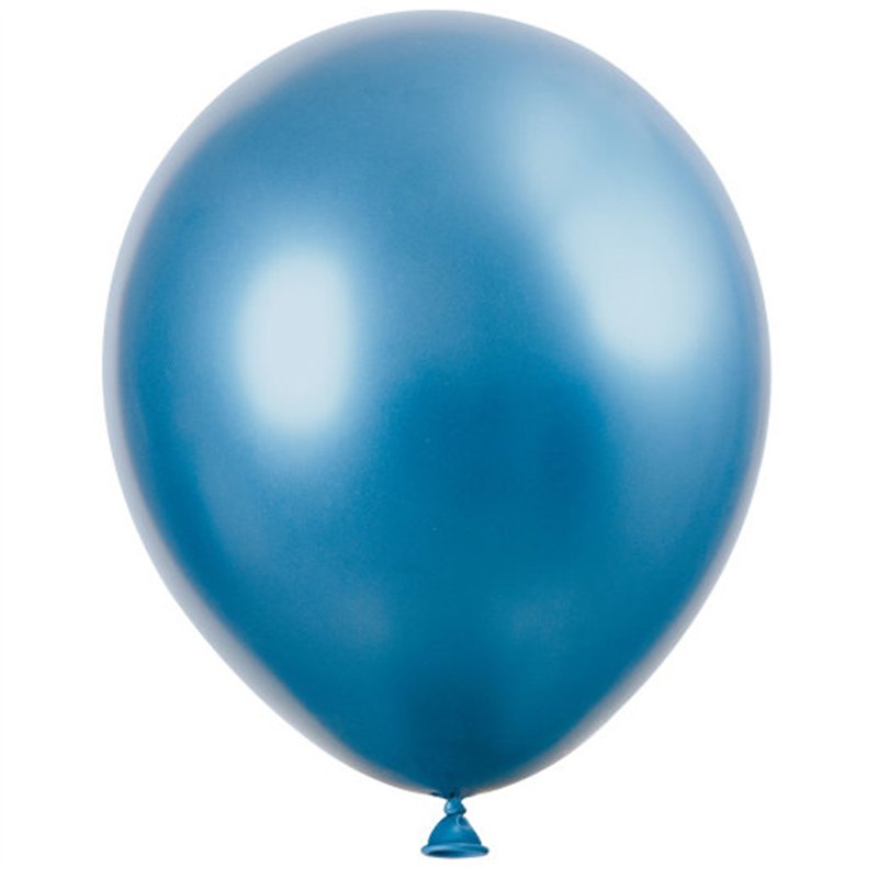 6PK 11in BLUE PLATINUM LATEX BALLOONS
