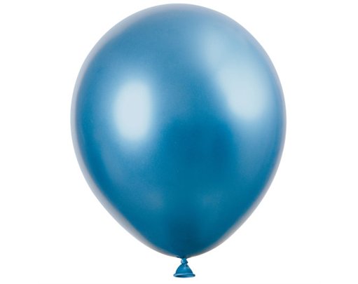 6PK 11in BLUE PLATINUM LATEX BALLOONS