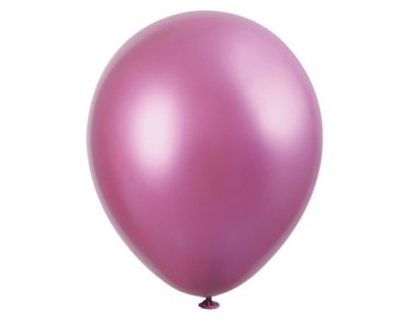 6PK 11in PINK PLATINUM LATEX BALLOONS