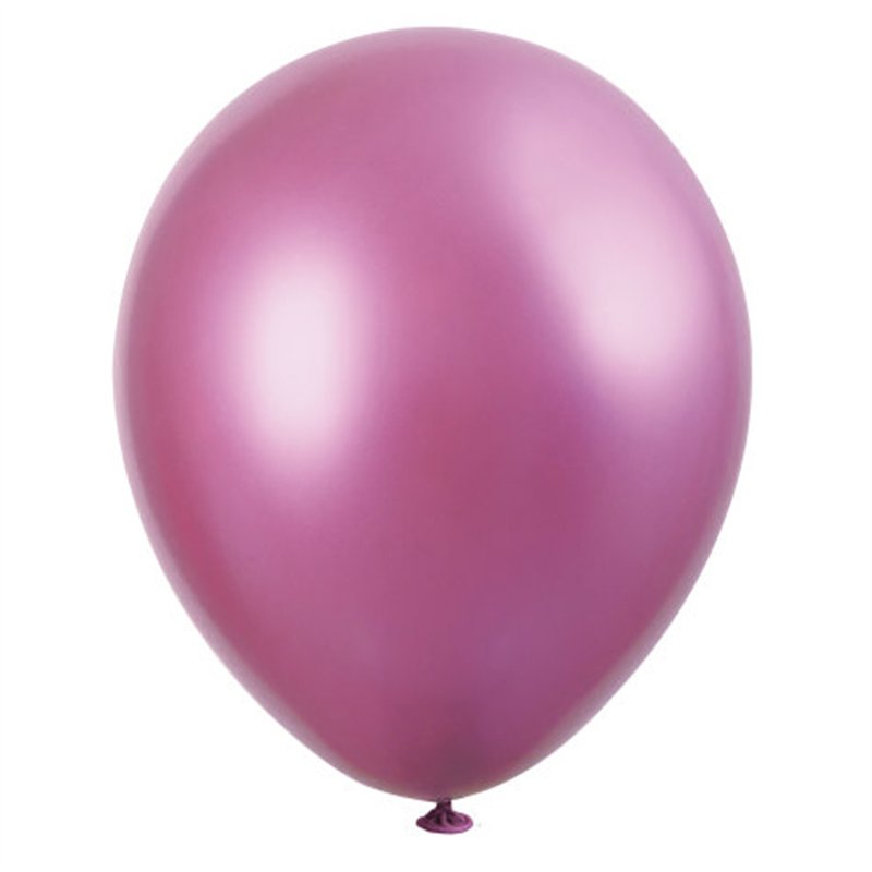 6PK 11in PINK PLATINUM LATEX BALLOONS