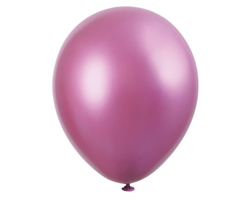 6PK 11in PINK PLATINUM LATEX BALLOONS