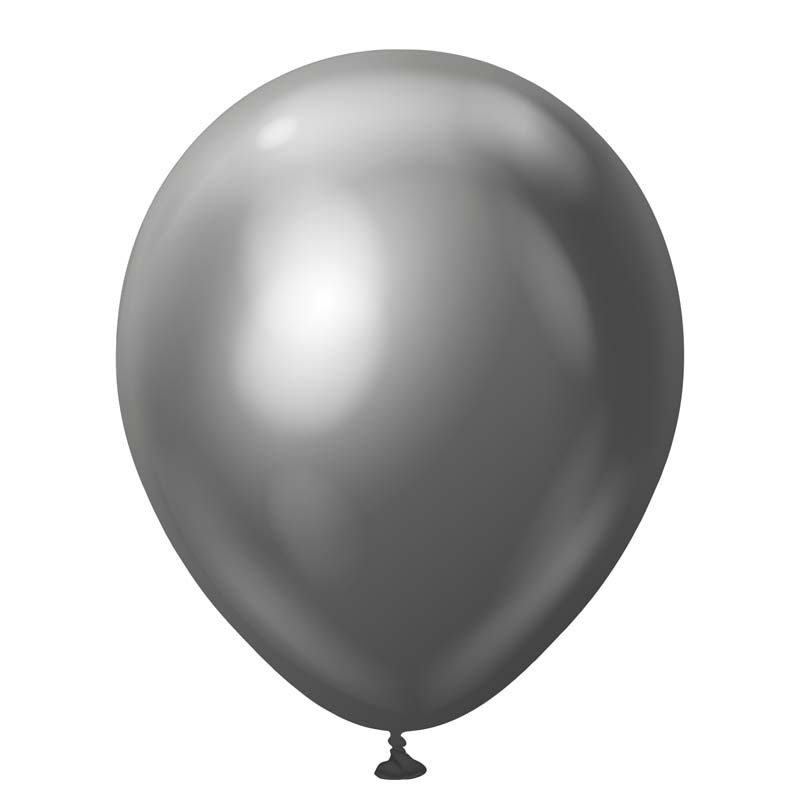 50PK 12in MIRROR CHROME SPACE GREY KALISAN LATEX
