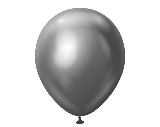 50PK 12in MIRROR CHROME SPACE GREY KALISAN LATEX