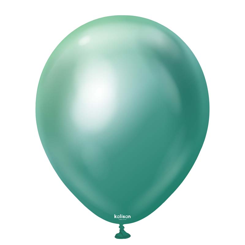 100PK 5in MIRROR CHROME GREEN KALISAN LATEX