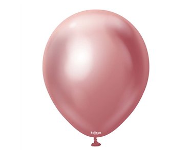100PK 5in MIRROR CHROME PINK KALISAN LATEX