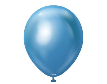 100PK 5in MIRROR CHROME BLUE KALISAN LATEX