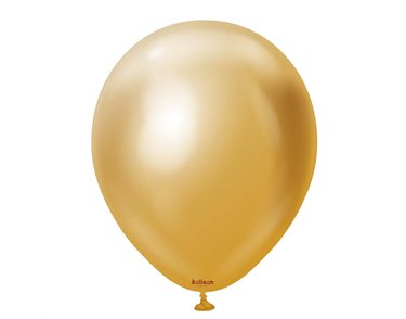 100PK 5in MIRROR CHROME GOLD KALISAN LATEX
