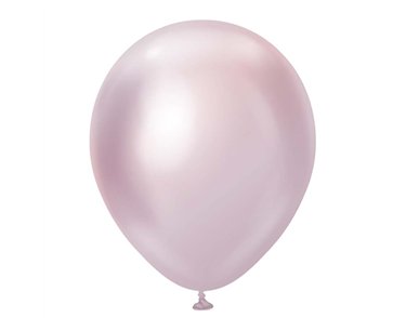100PK 5in MIRROR CHROME PINK GOLD KALISAN LATEX