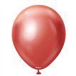 100PK 5in MIRROR CHROME RED KALISAN LATEX