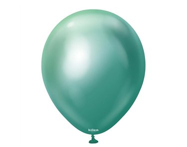 50PK 12in MIRROR CHROME GREEN KALISAN LATEX
