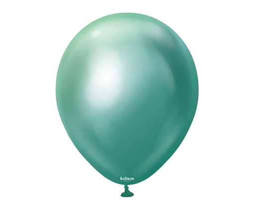 50PK 12in MIRROR CHROME GREEN KALISAN LATEX