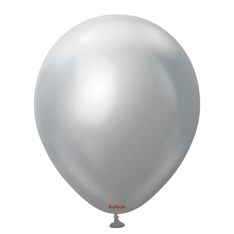 50PK 12in MIRROR CHROME SILVER KALISAN LATEX