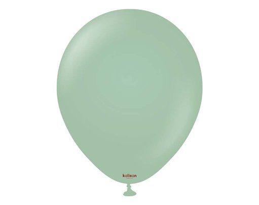 100PK 12in RETRO WINTER GREEN KALISAN LATEX