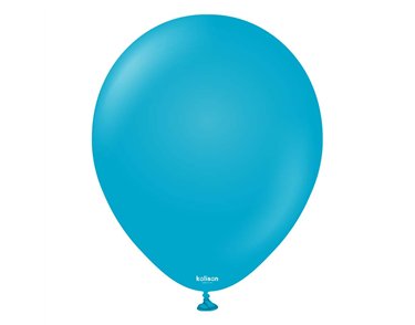 100PK 5in RETRO BLUE GLASS KALISAN LATEX