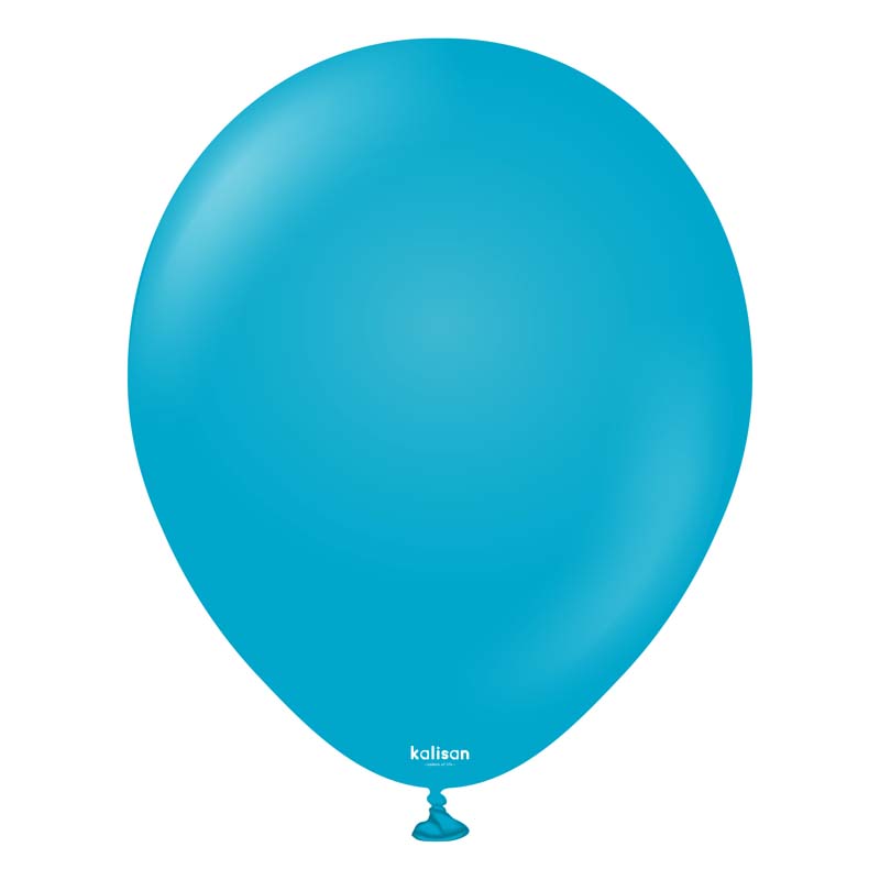 100PK 5in RETRO BLUE GLASS KALISAN LATEX
