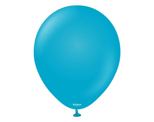 100PK 5in RETRO BLUE GLASS KALISAN LATEX